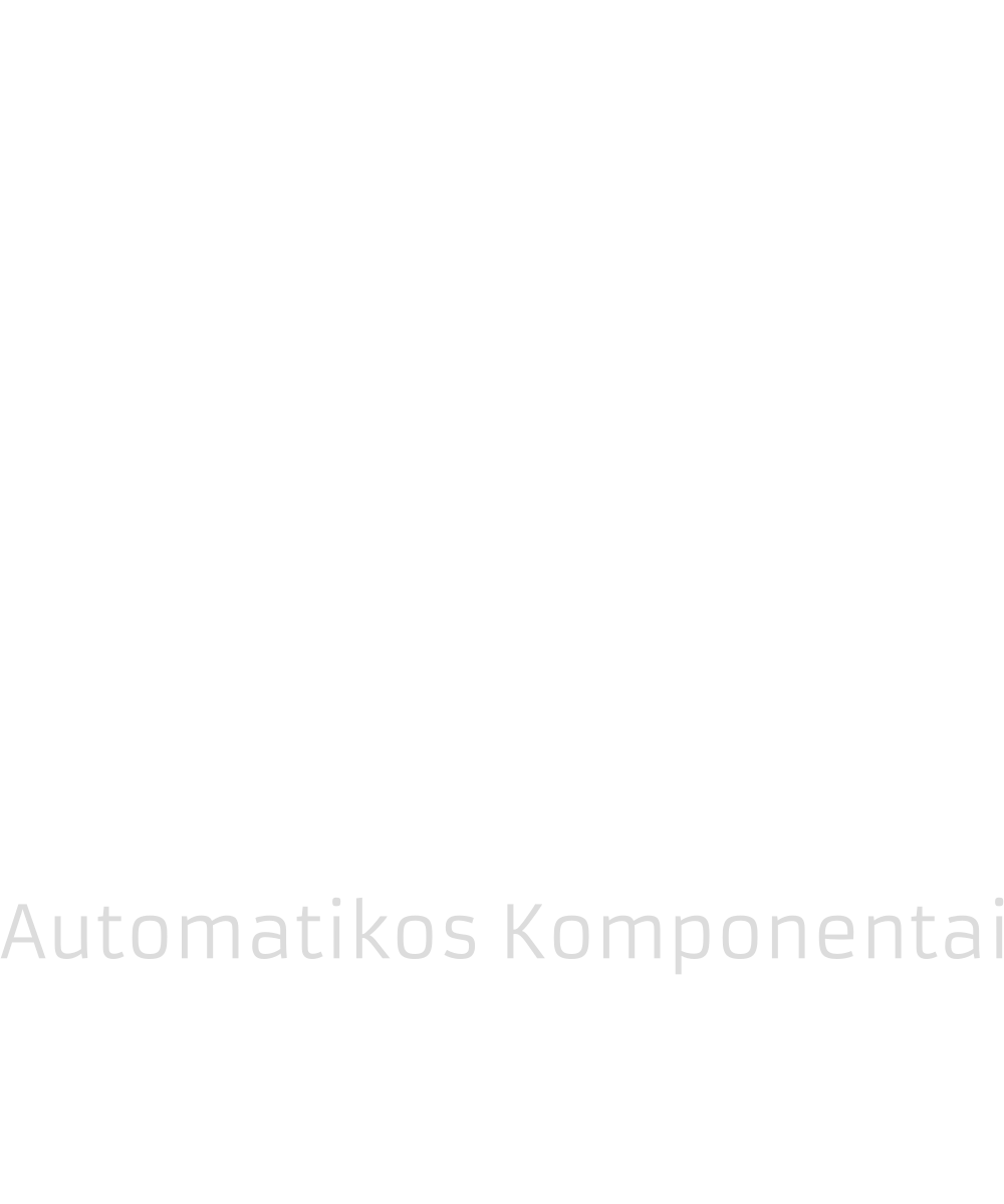 AK – Automatikos komponentai